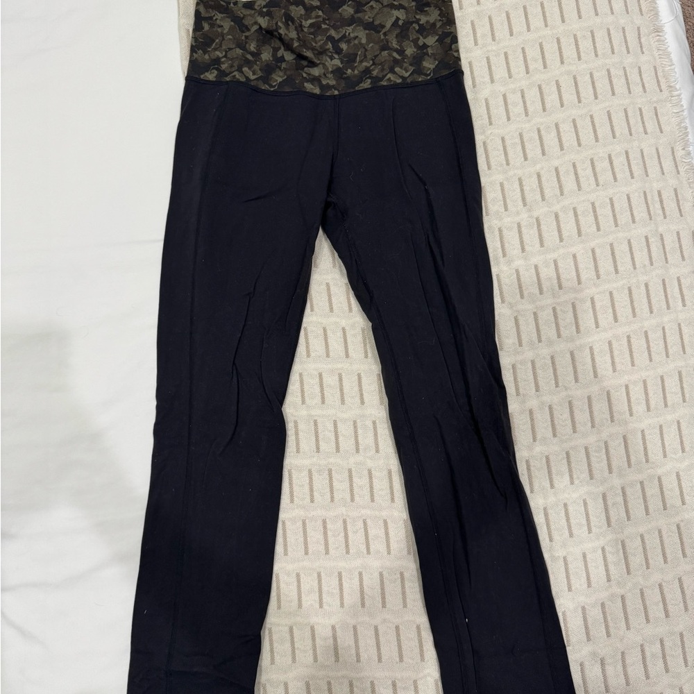 Women's Black and Camouflage Pants